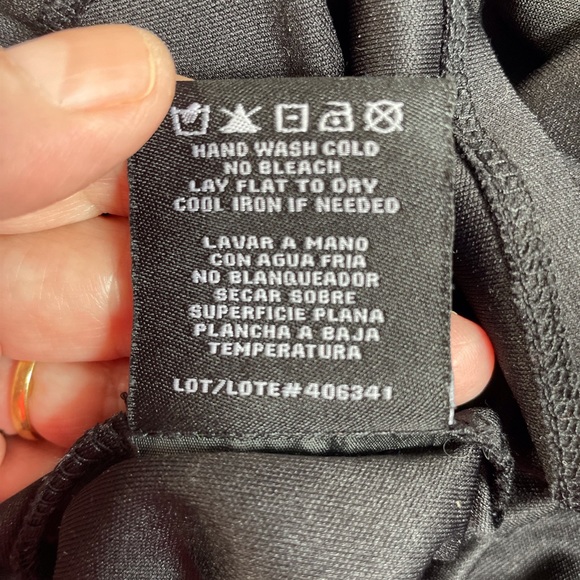 R&M Richards Black Rhinestone Long Gown. - Picture 7 of 8